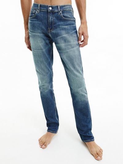 Calvin Klein Ruhák HU490171 | Calvin Klein Slim Bootcut Férfi Farmernadrág Világos Kék